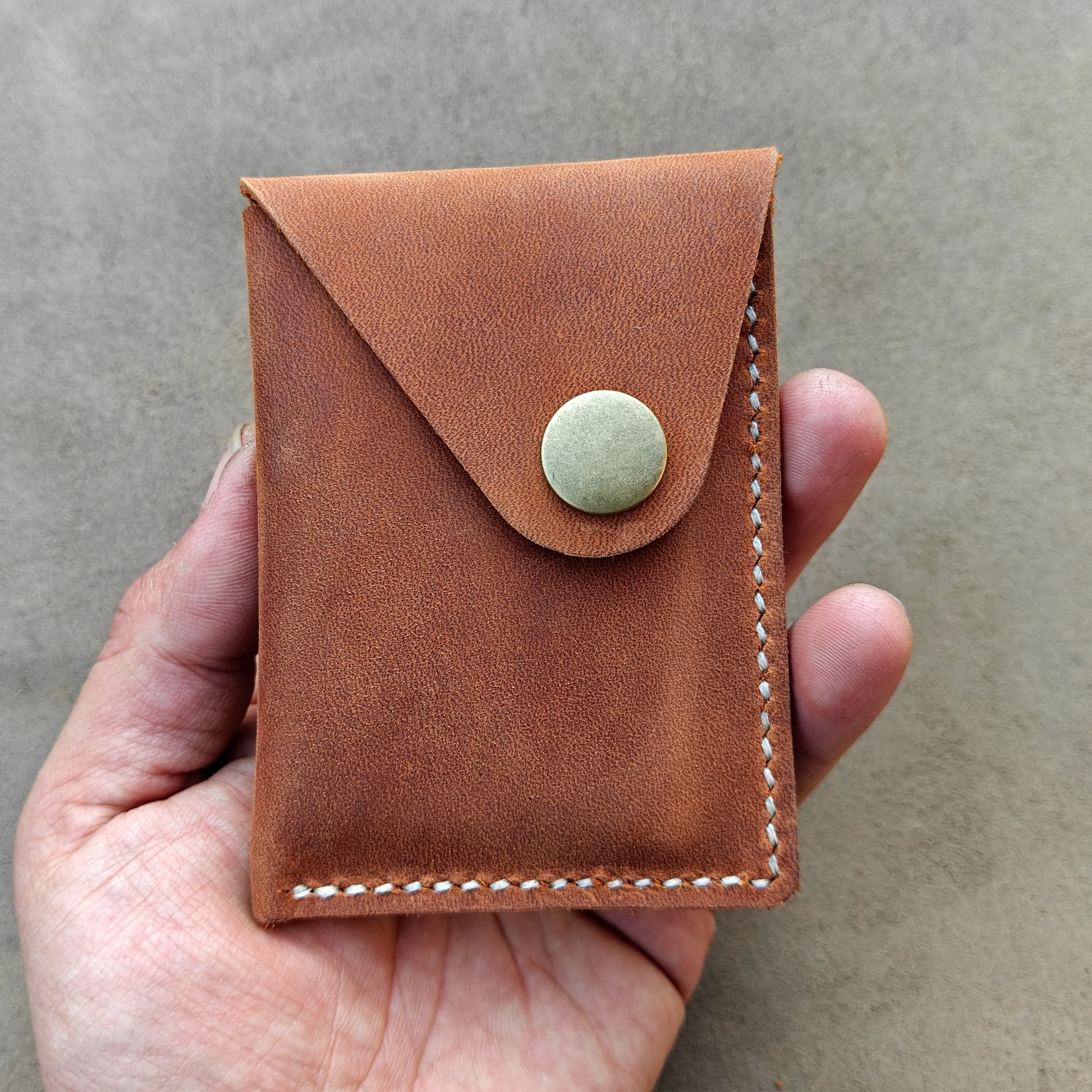 MEEBOY Handmade Slim Leather Business Card Holder, Minimalist Credit Card Wallet for Men and Women product image (6)