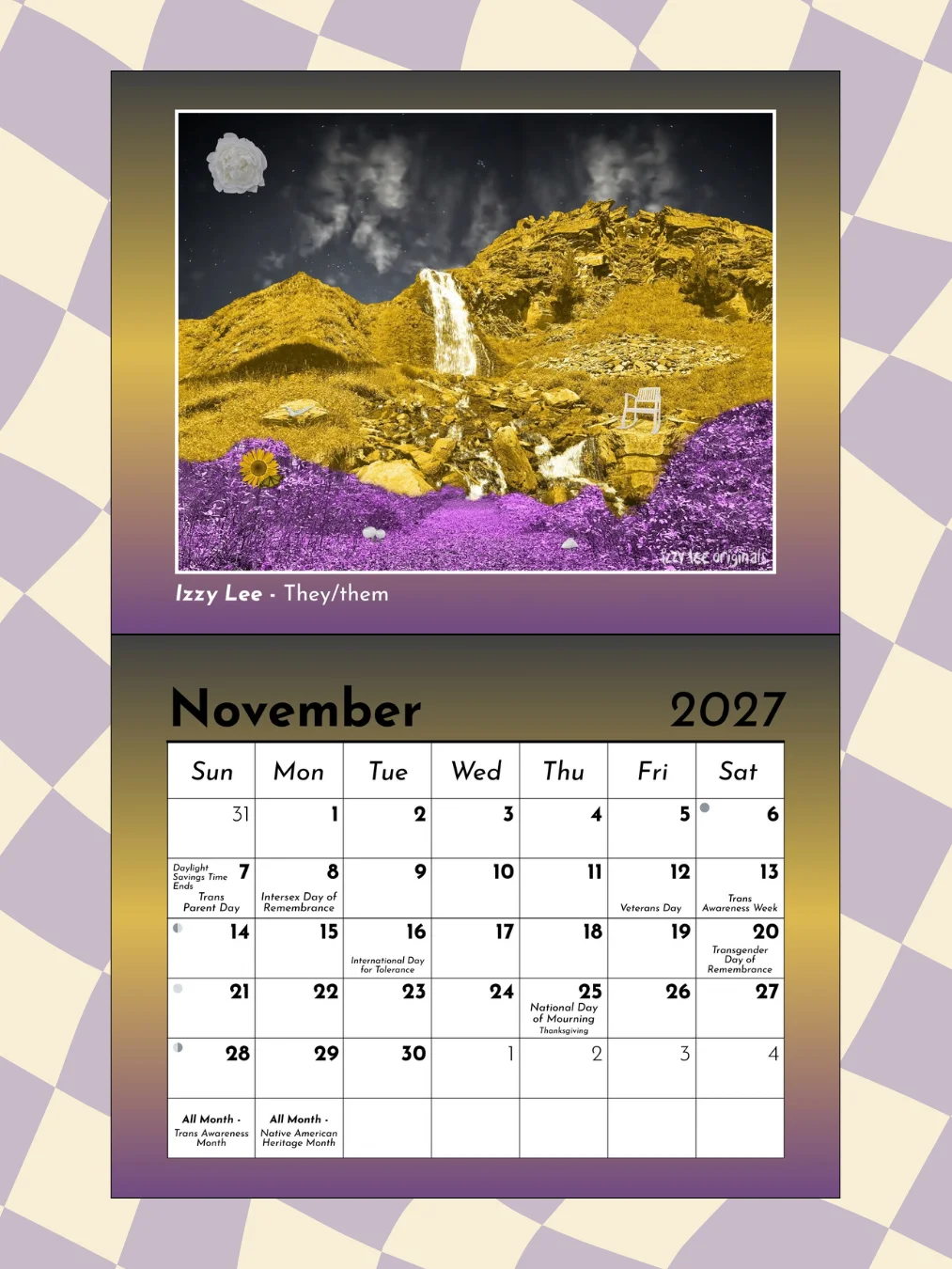 PRE-ORDER: 2027 2SLGBTQIA+ Calendar product image (4)