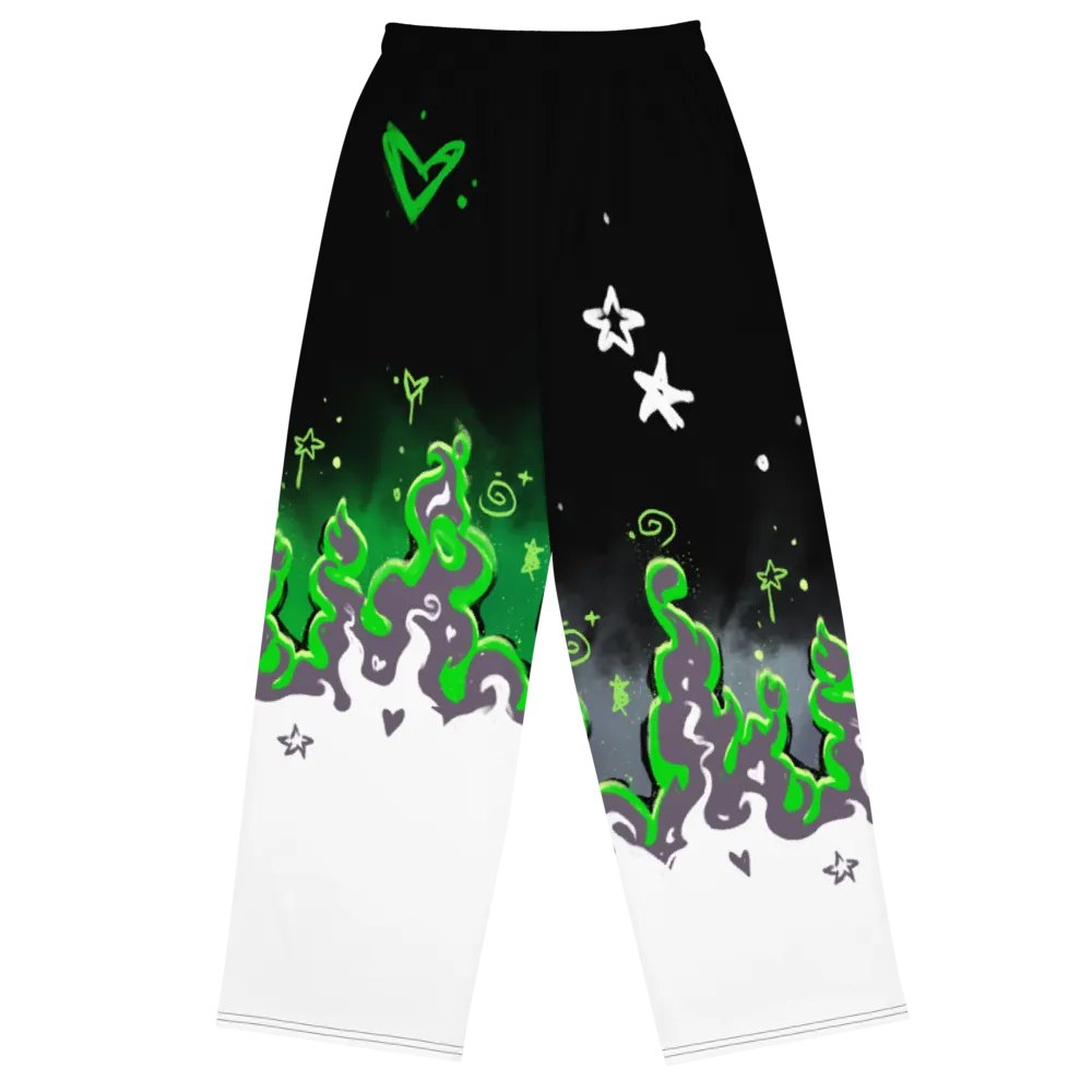 RISE Collection: Subtle Aromantic Pride Phoenix Wide Leg Pants product image (4)