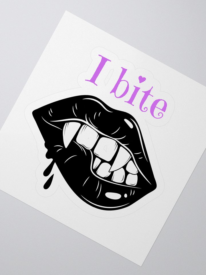 I Bite – Vampire Lips Sticker product image (6)