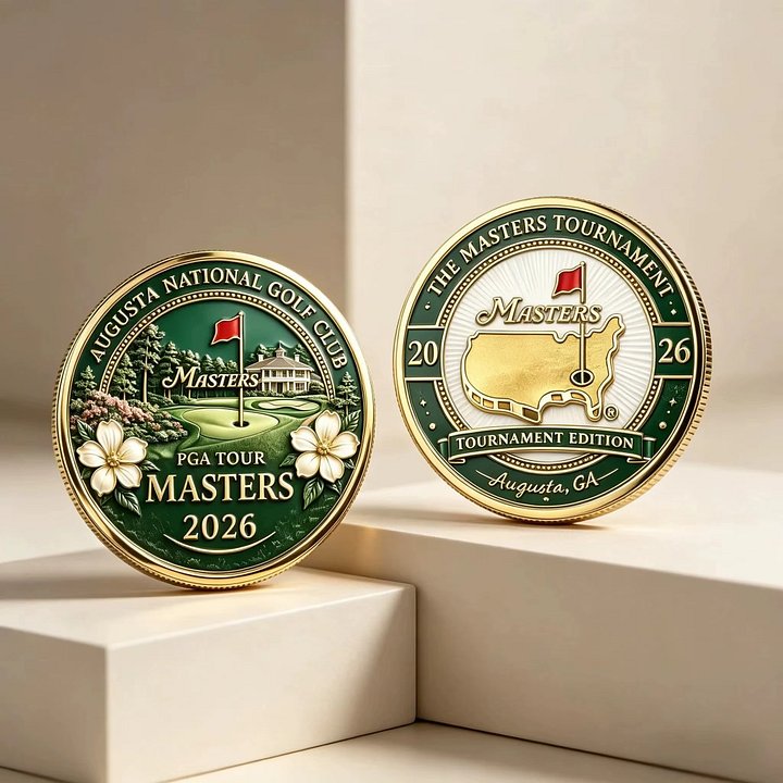Official Style 2026 Masters Golf Tournament Commemorative Challenge Coin product image (2)