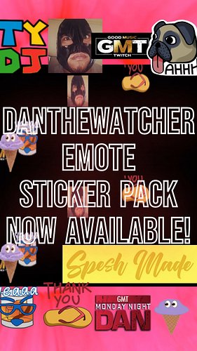 STICKERS! D'ya like stickers? 

Get some more and show you're a cool kid with some of your favorite Twitch emotes from the Da...