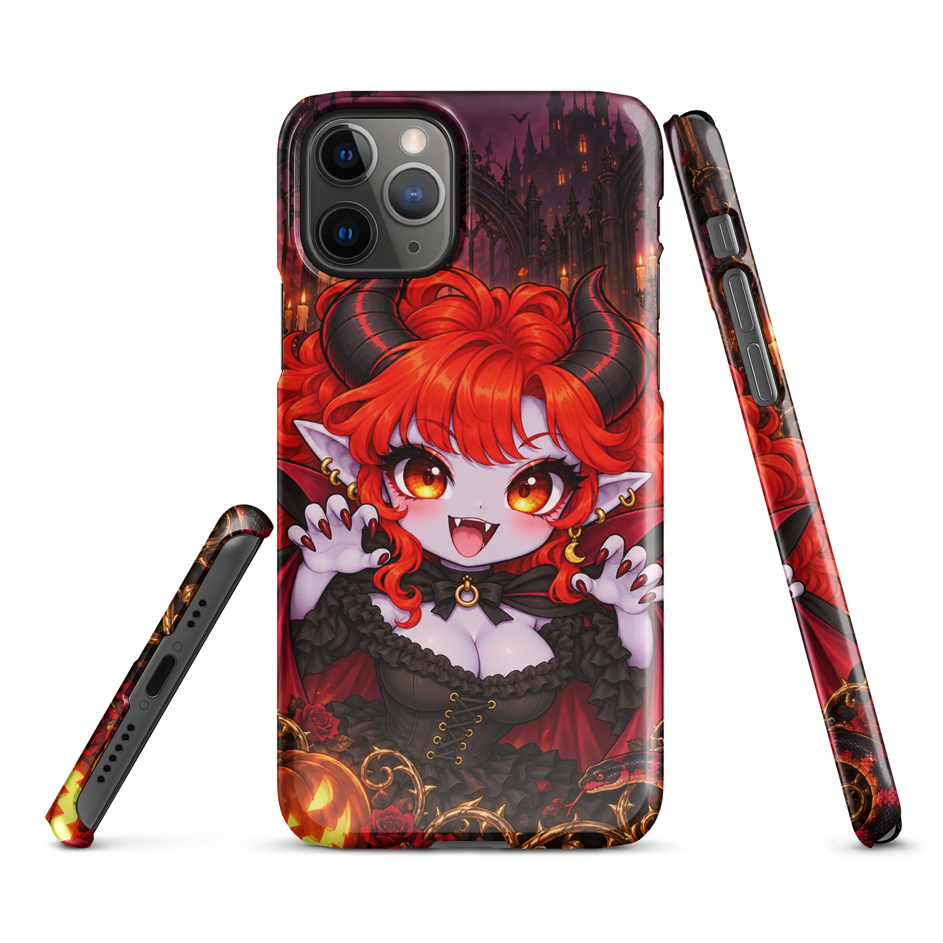 Gothic Horned Halloween Anime iPhone Snap Case product image (2)