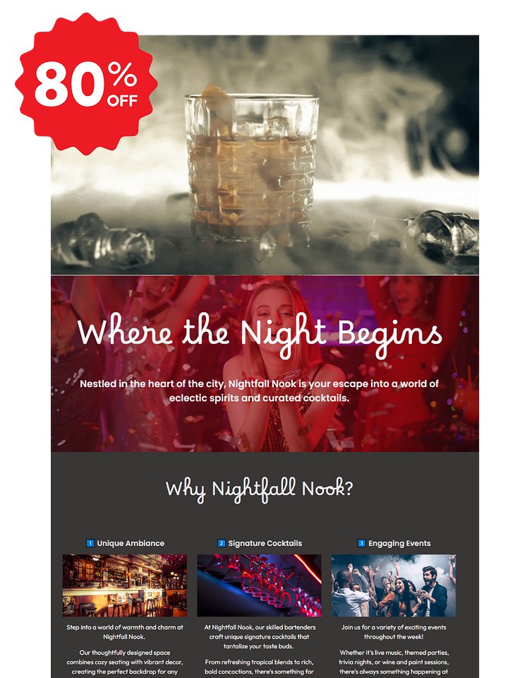 Nightfall Nook Google Site Template product image (1)