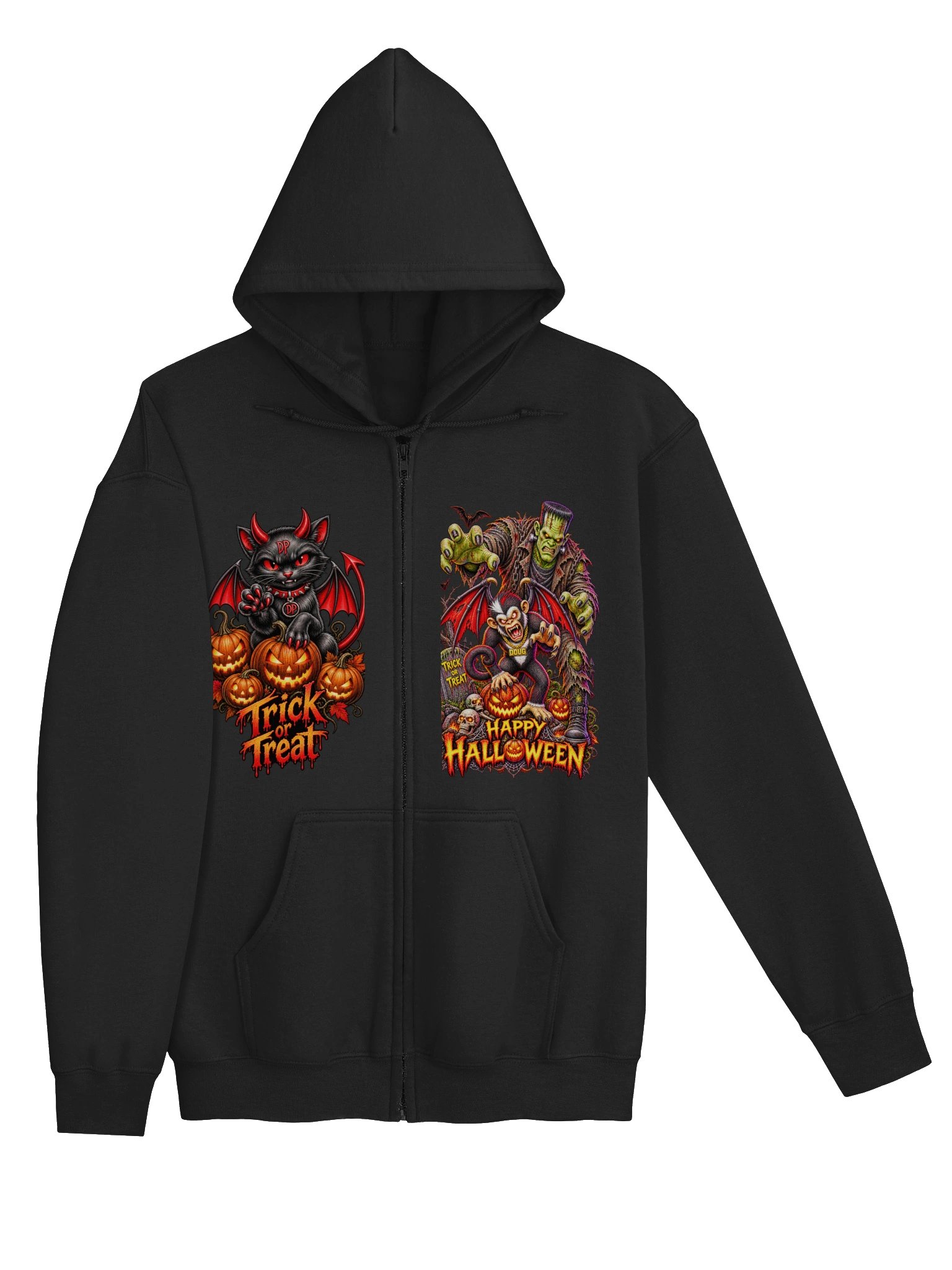 Spooky Scary Unisex Heavy Blend Zip Hoodie product image (3)