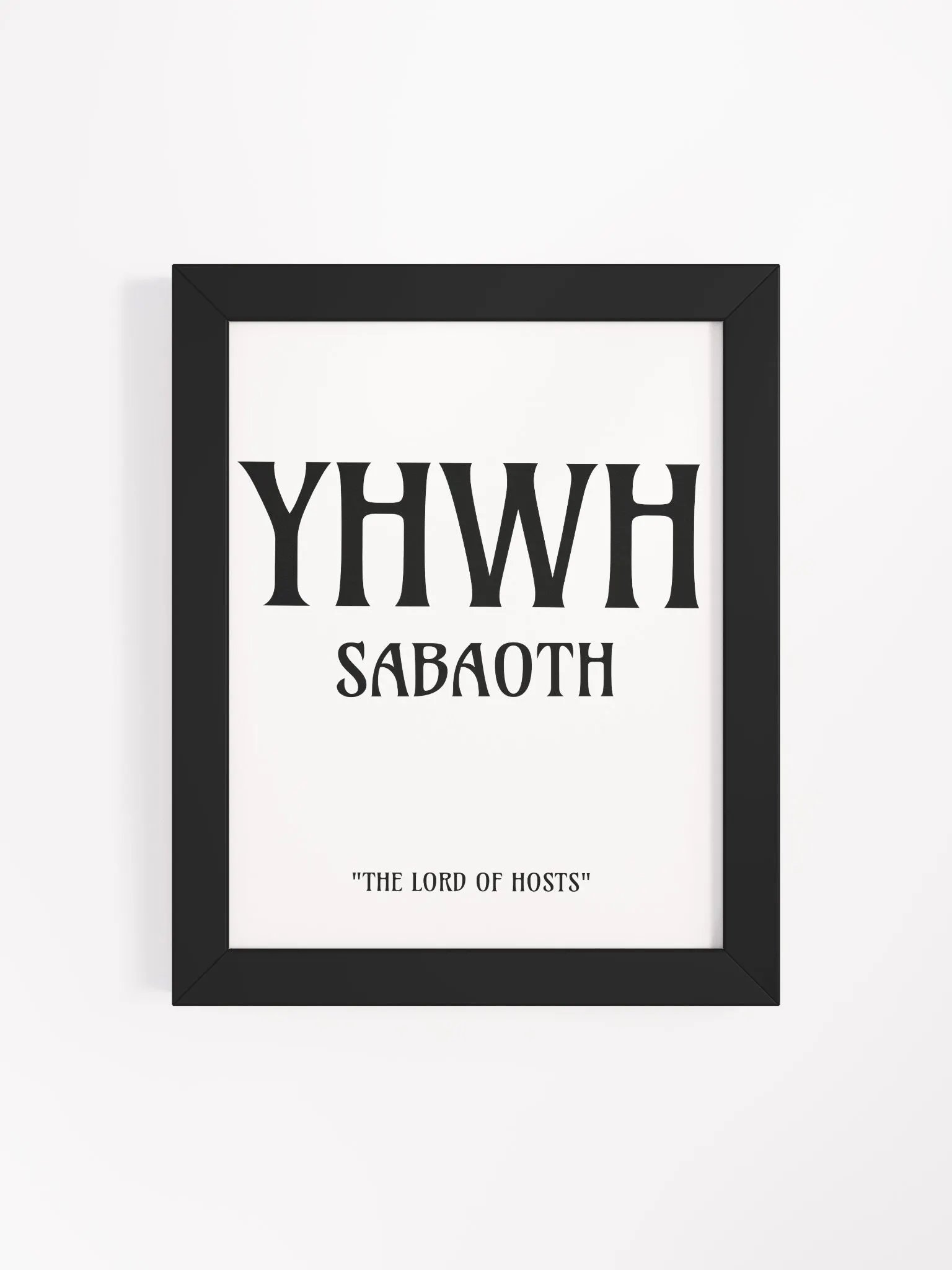Yahweh Sabaoth Christian Wall Art | Faith Art | Home Decor | Christian Decor | Inspirational Wall Art product image (4)