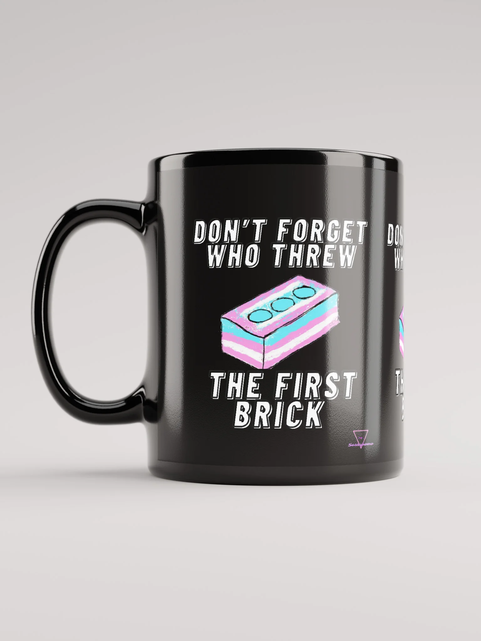 Don't Forget Who Threw The First Brick Mug-Black product image (12)