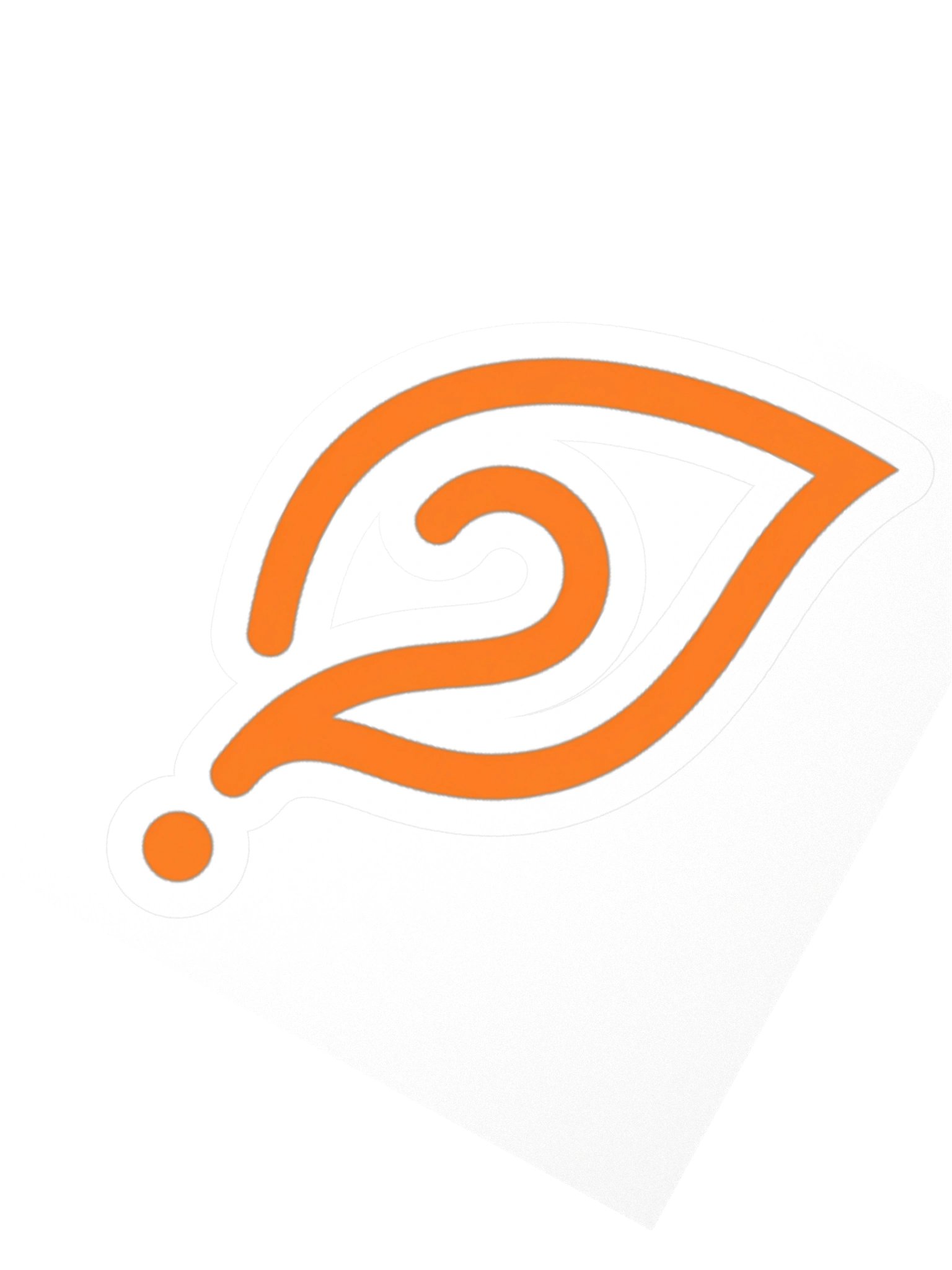 3x3 Question Leaf Logo Sticker product image (2)