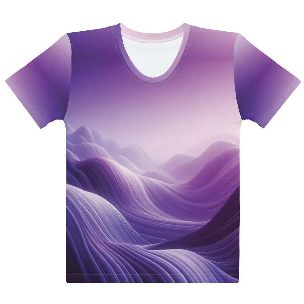 Women's Full-Print-7 Violet Glitch Tee product image (1)