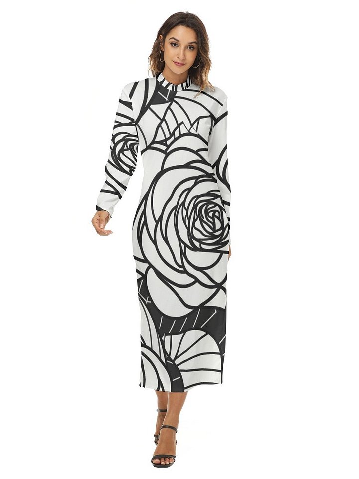 Midnight Rose Statement Maxi Dress product image (1)