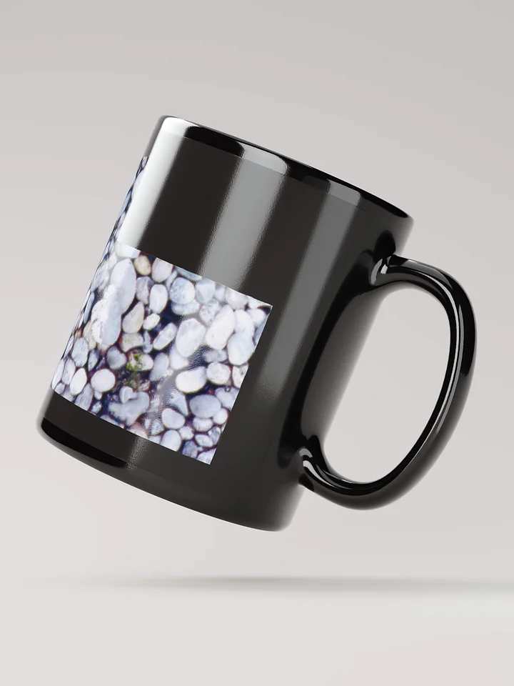 Cama Beach Rocks on black glossy mug product image (2)