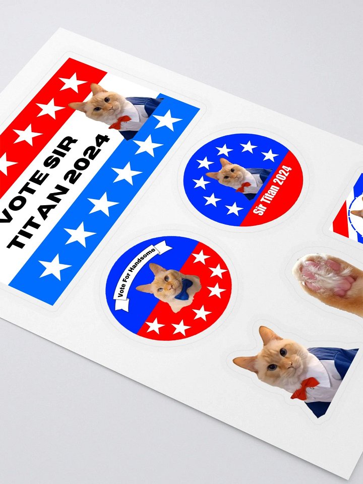 Vote Sir Titan Sticker Sheet product image (2)