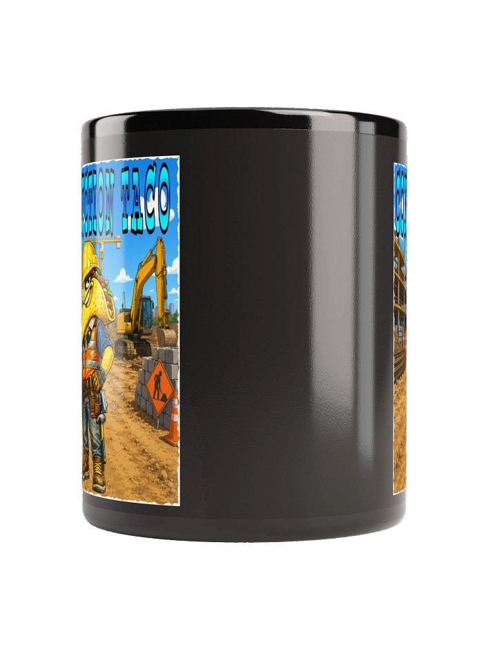 Construction Taco Black Mug - The Taco Family product image (3)