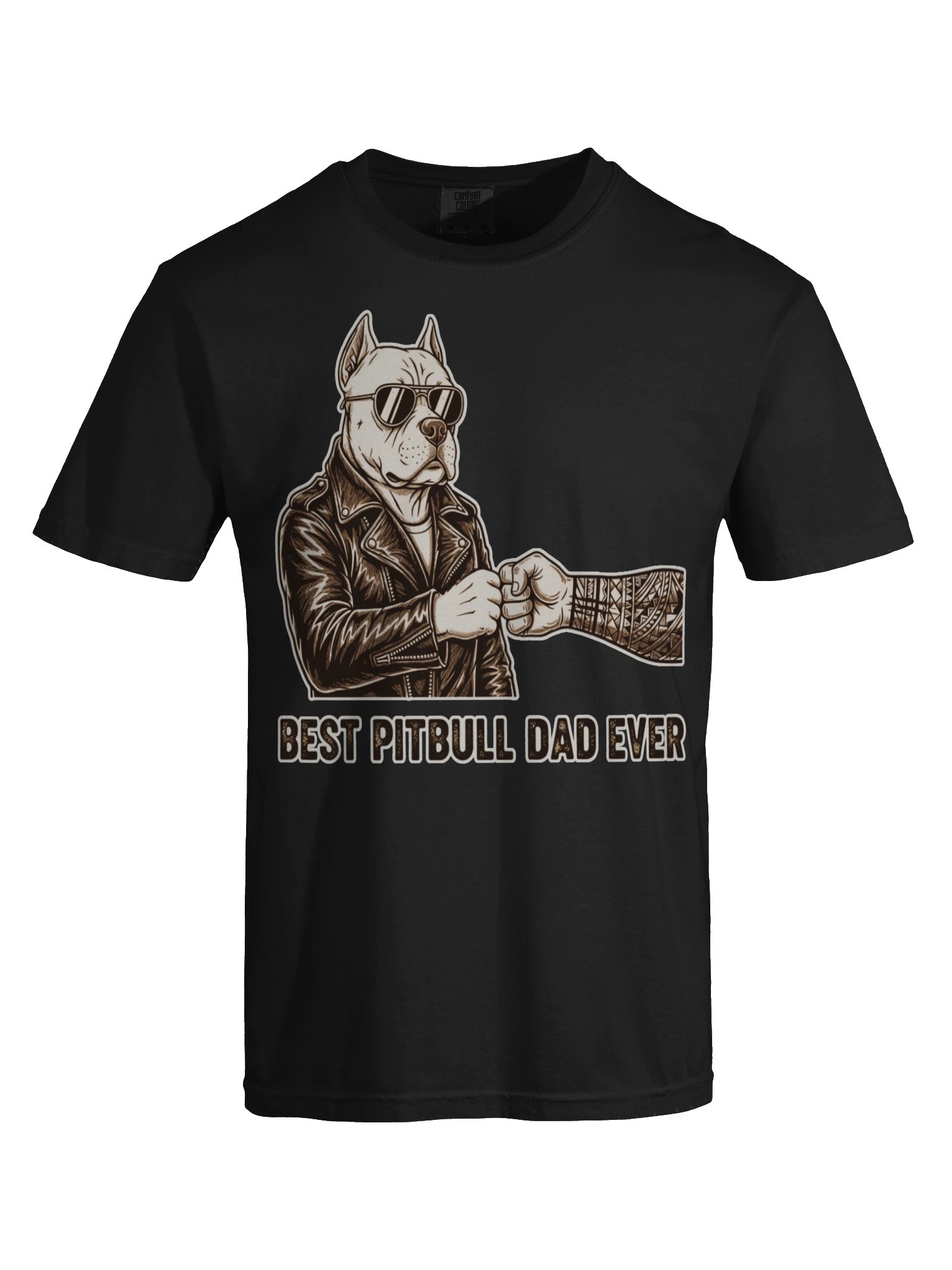 Best Pitbull Dad Fist Bump Tee product image (6)