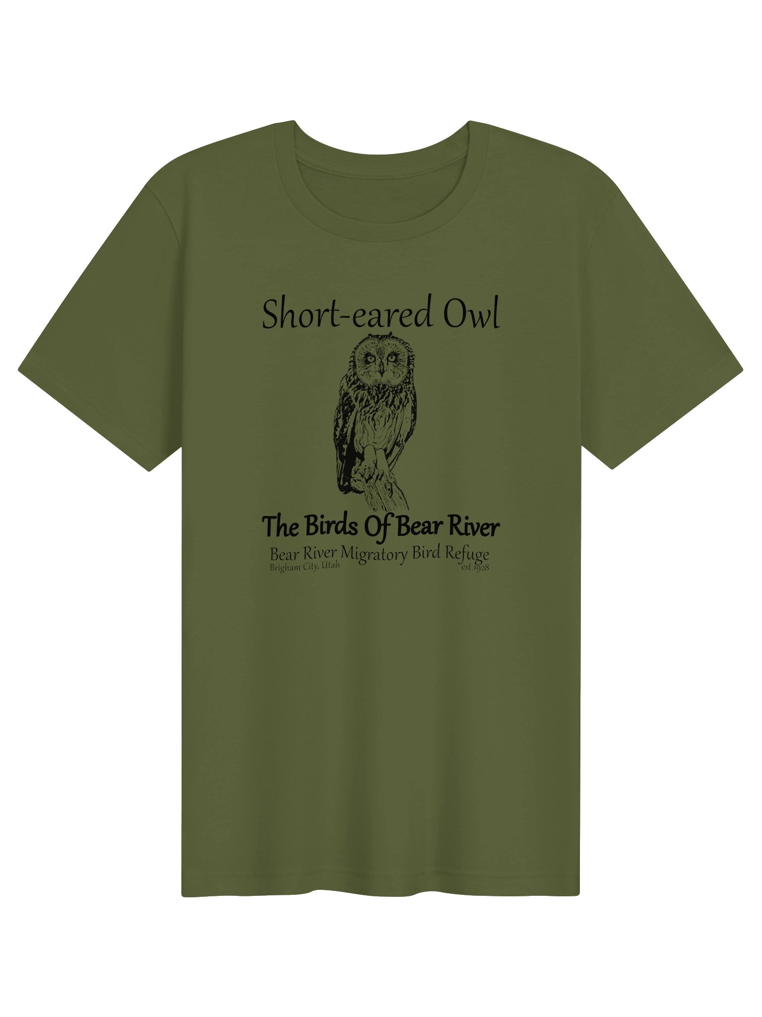 Birds of Bear River Short-eared Owl Unisex T-shirt product image (1)