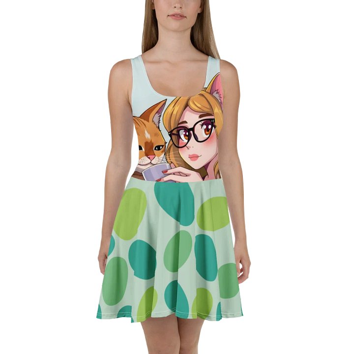Skater Dress-Purrfect Morning Brew (Catgirl Edition) product image (1)