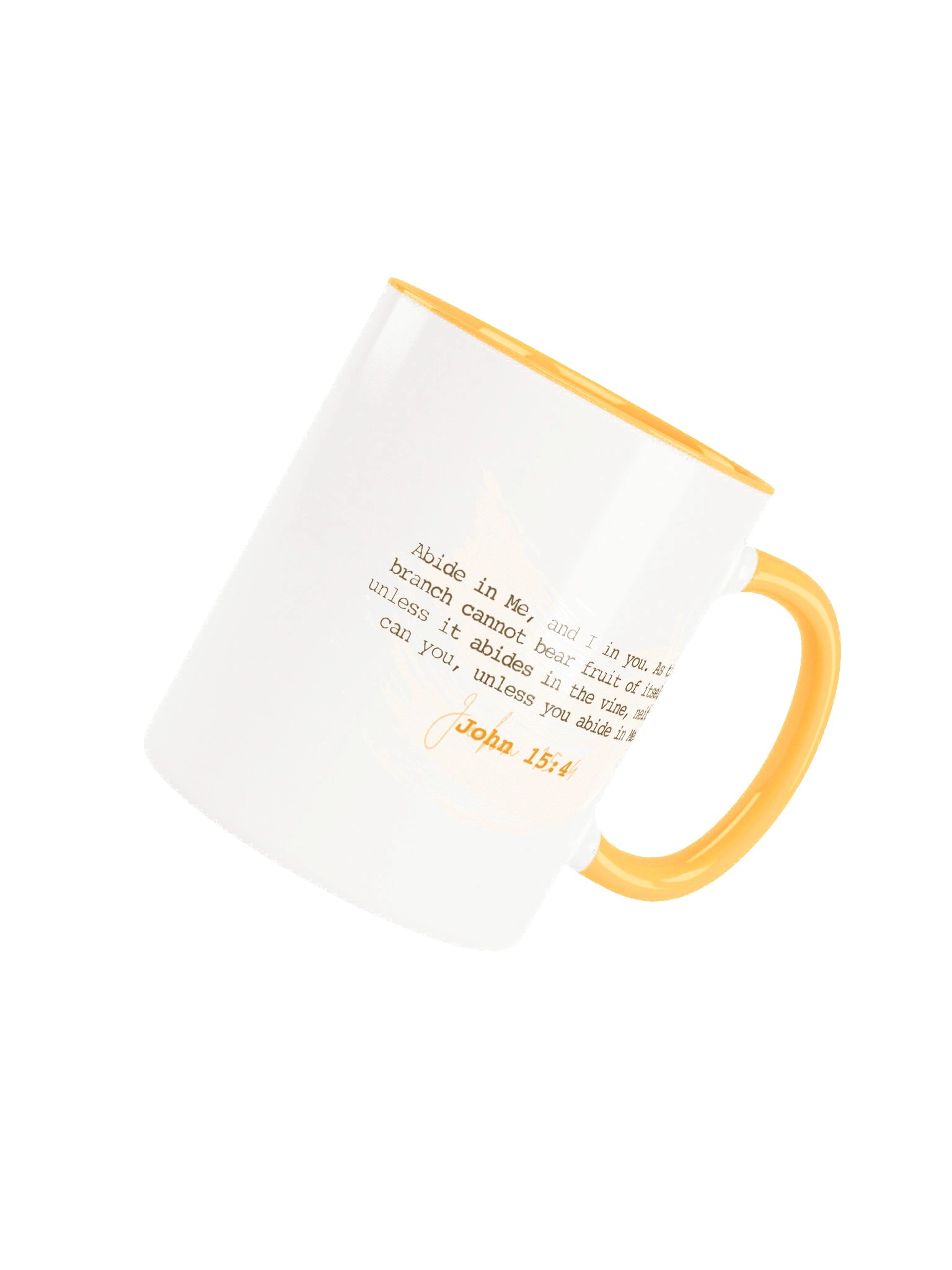 Abide In Him - White/Gold Mug product image (4)