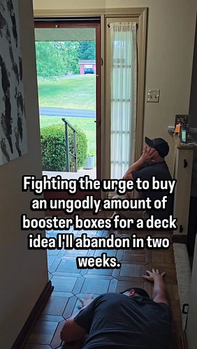 Fighting the urge to spend my entire Yu-Gi-Oh budget on booster boxes.

The fight lasted about 10 minutes.

#YuGiOh #yugiohco...