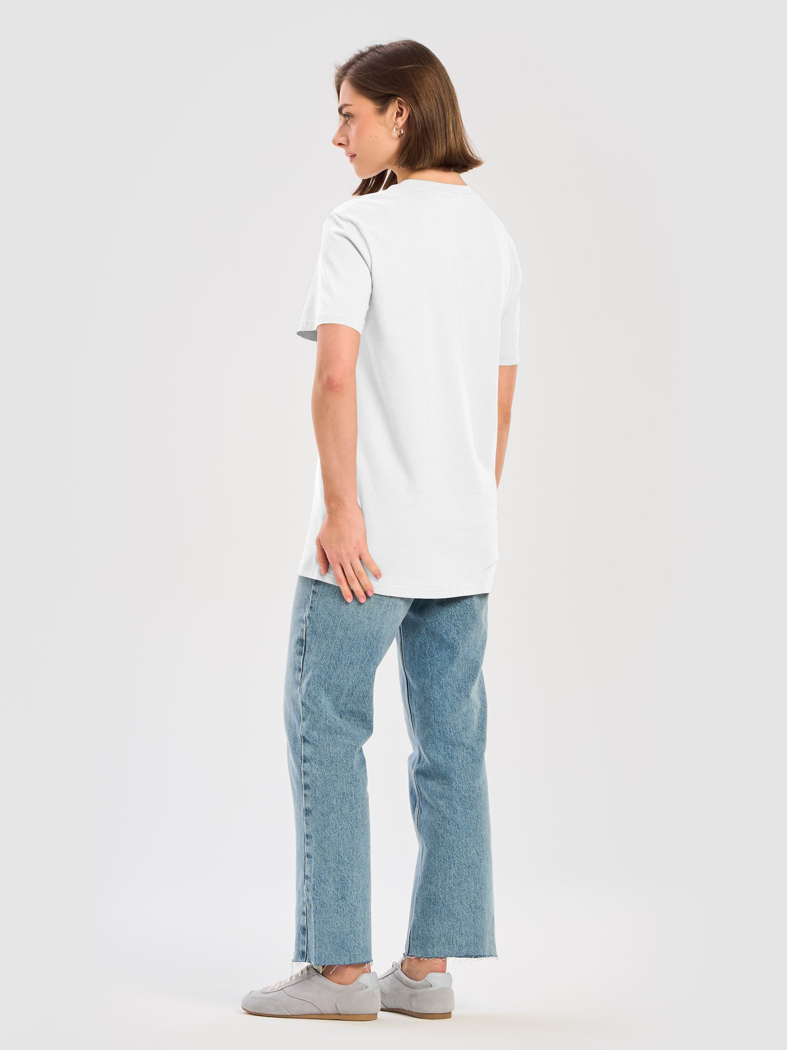 Acrostic White Tee Embroidered product image (12)