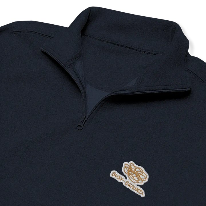 BUSY-BRAINED (brass bubble design) embroidered quarter zip product image (11)