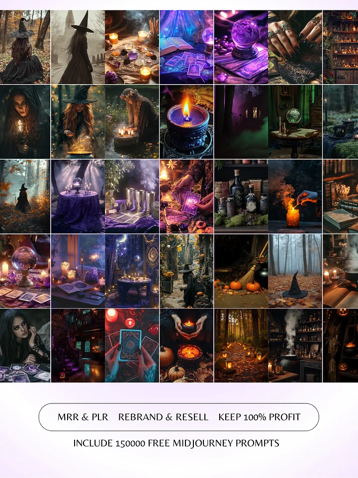 WITCHY | 100 Aesthetic Stock Images (MRR Included) product image (2)