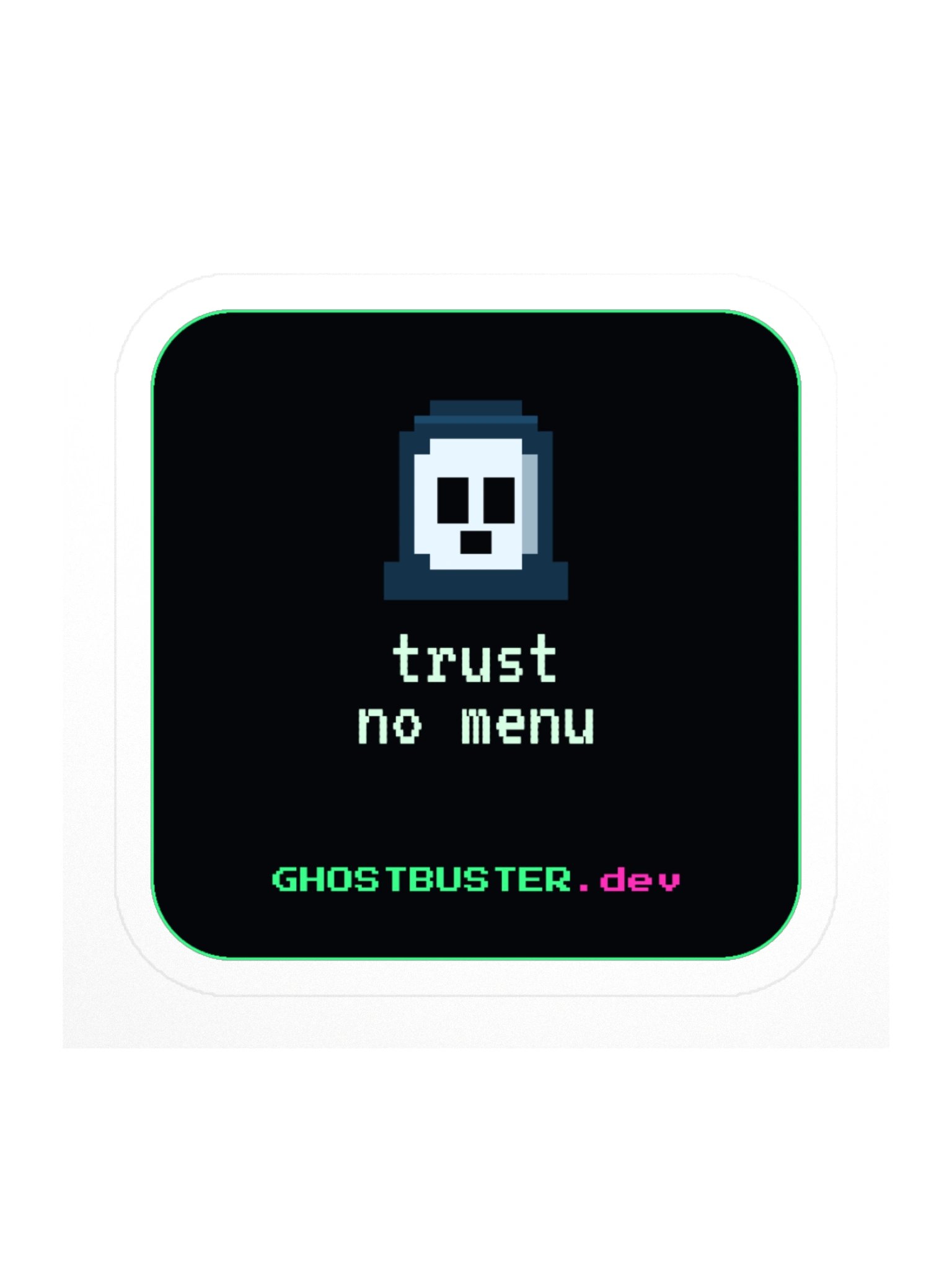 Trust No Menu Sticker product image (1)