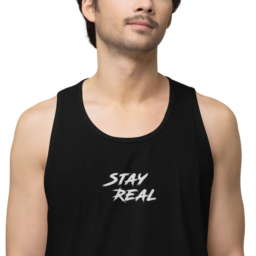 Stay REAL Embroidered Tank product image (1)