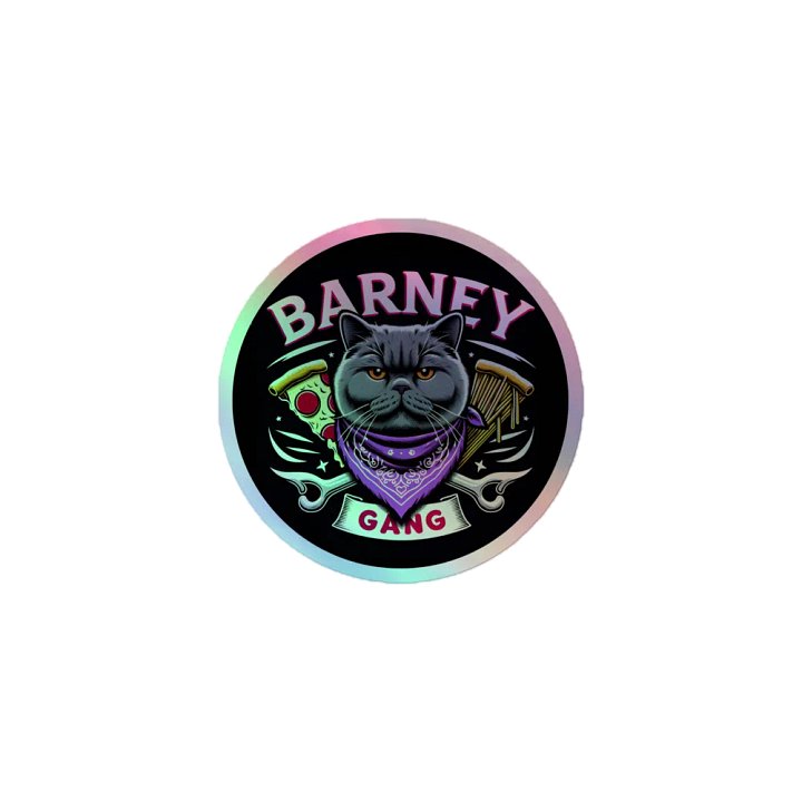 BARNEY GANG - HOLOGRAPHIC STICKER (3