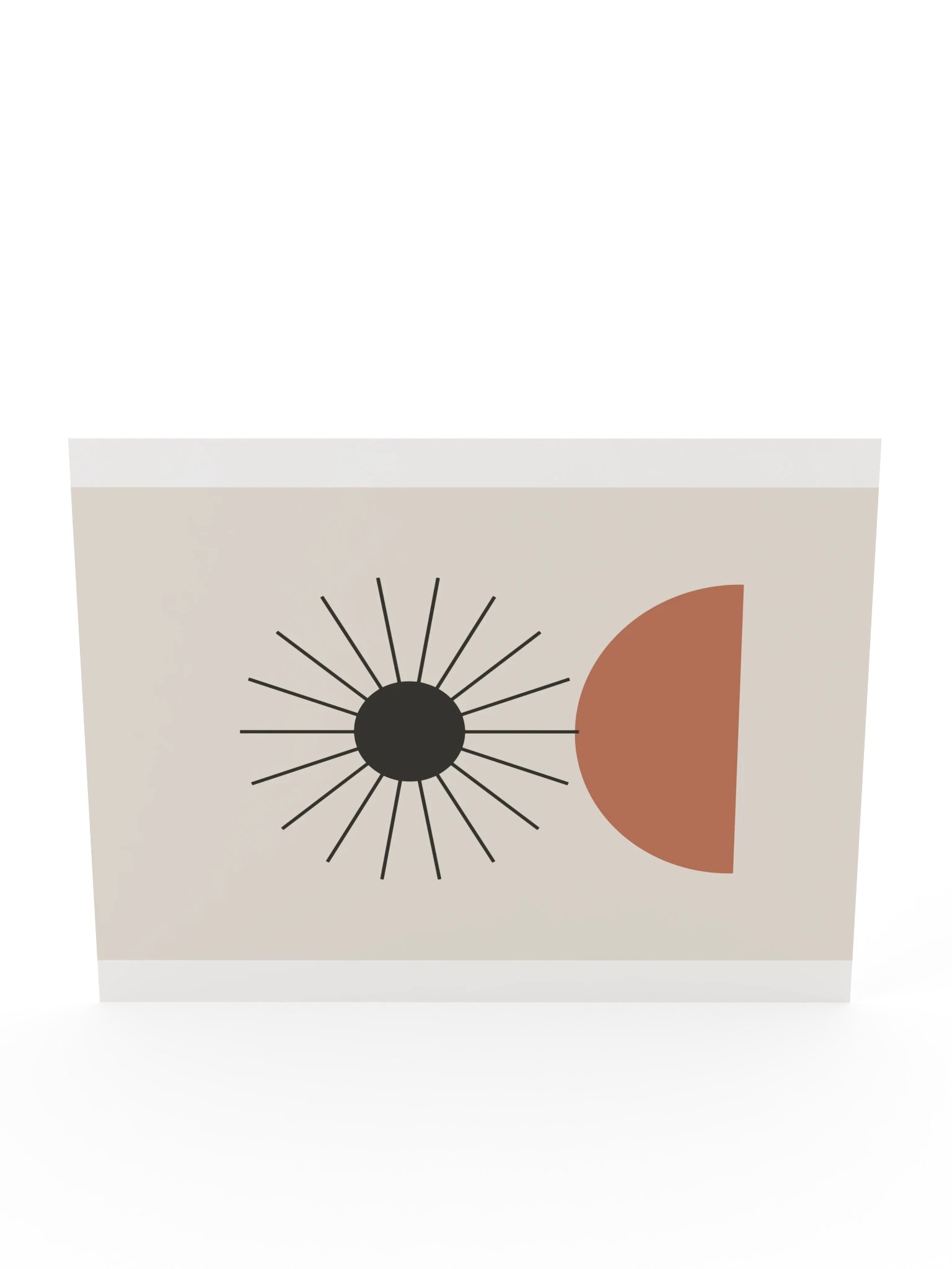 Charcoal Sun Print | Earthy Bathroom Wall Art product image (12)