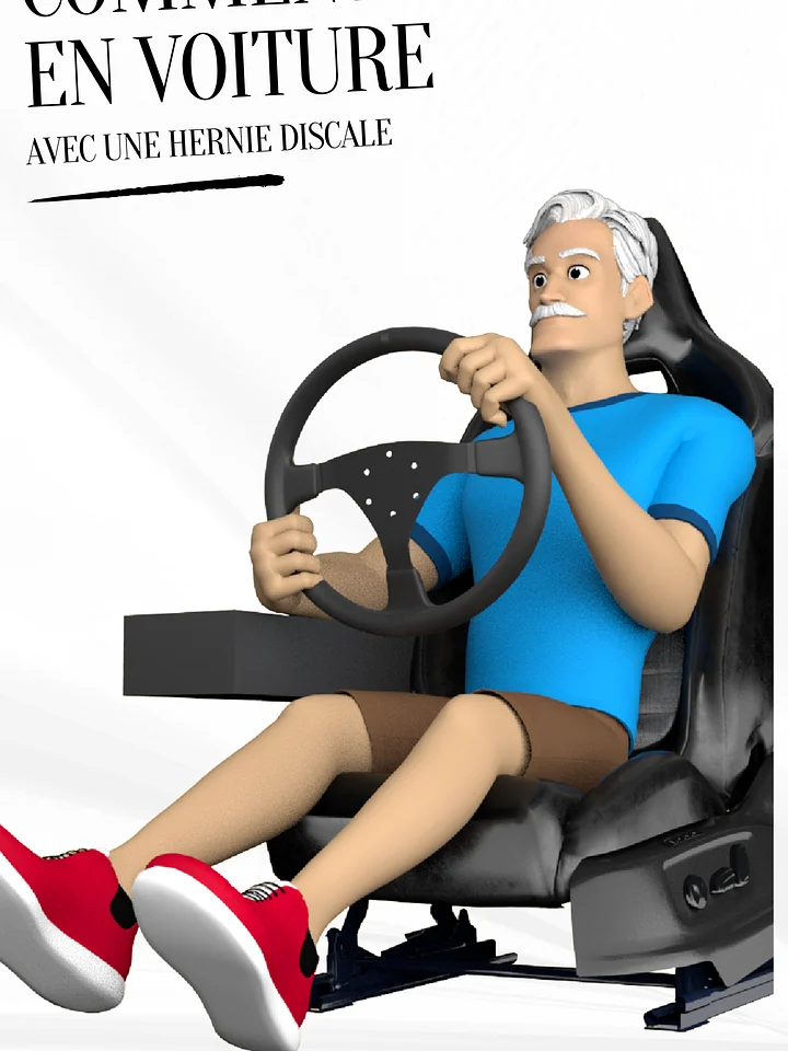 Ebook - Comment s'asseoir en voiture avec une sciatique et une hernie discale lombaire ? product image (1)