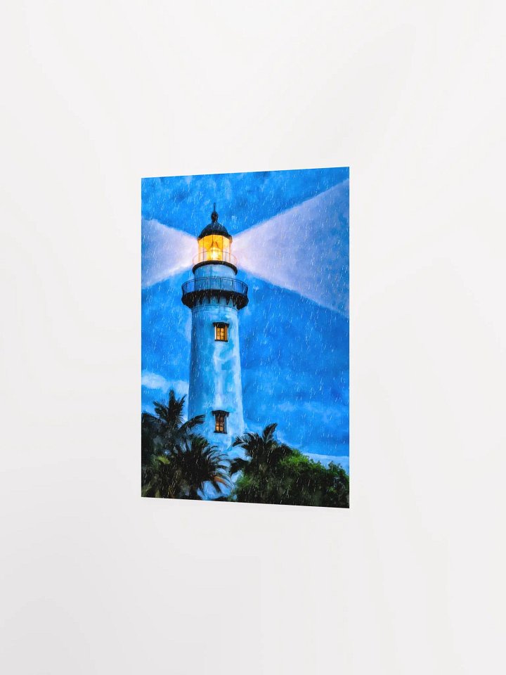 St Simons Island Lighthouse At Night – Georgia Studio Art Print product image (2)