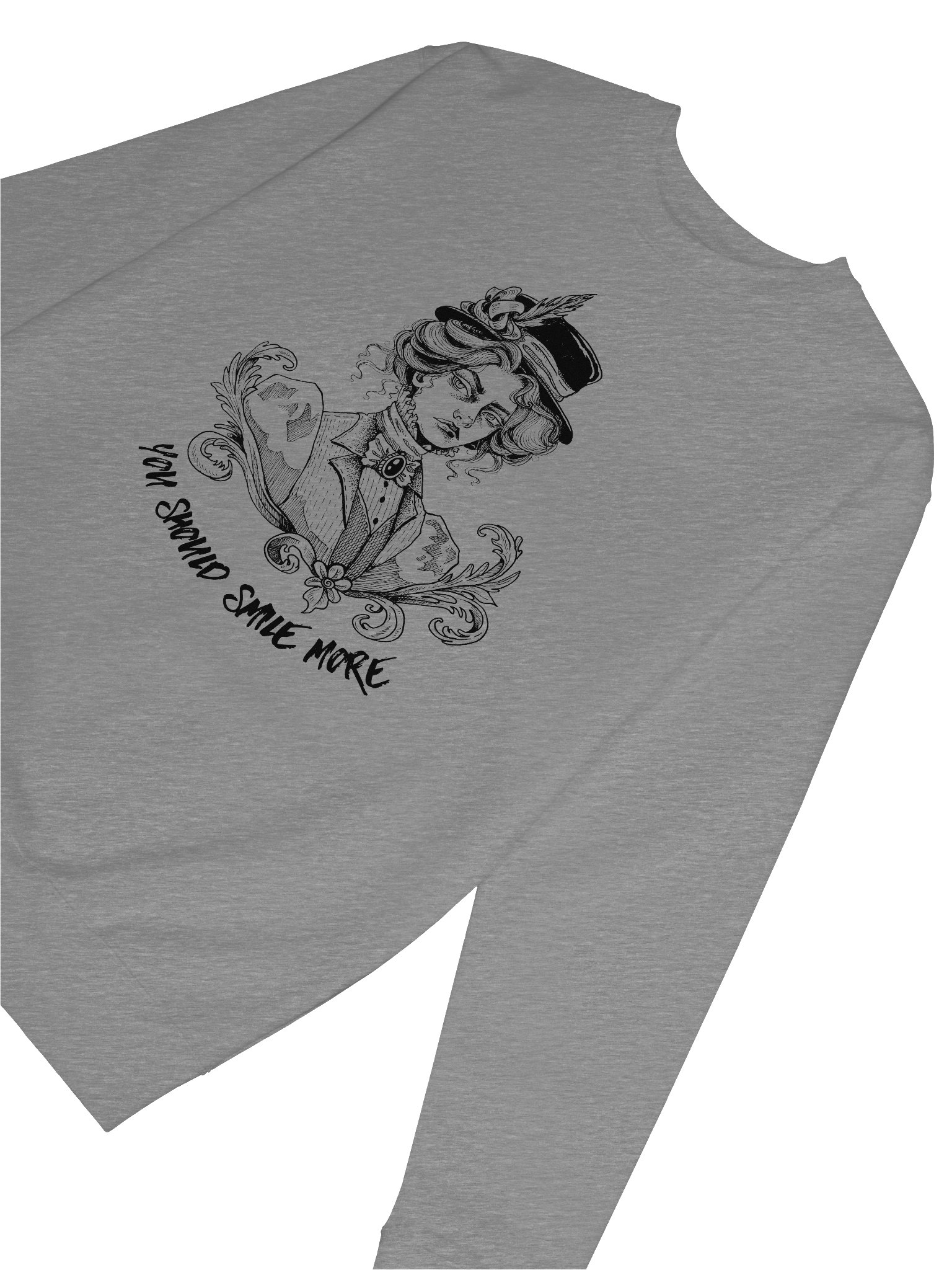 "SMILE MORE" Sweatshirt (Design #2) product image (2)