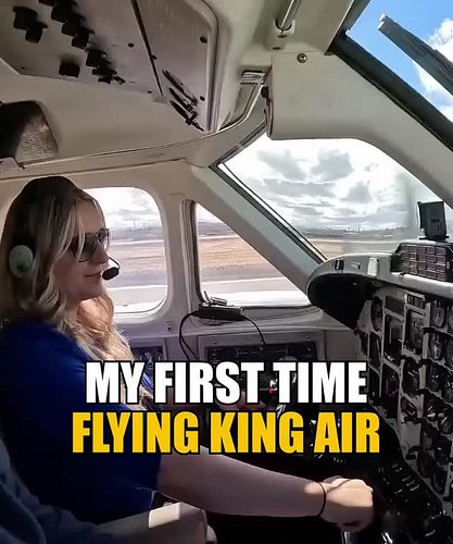 I took my first flight in a King Air ✈️