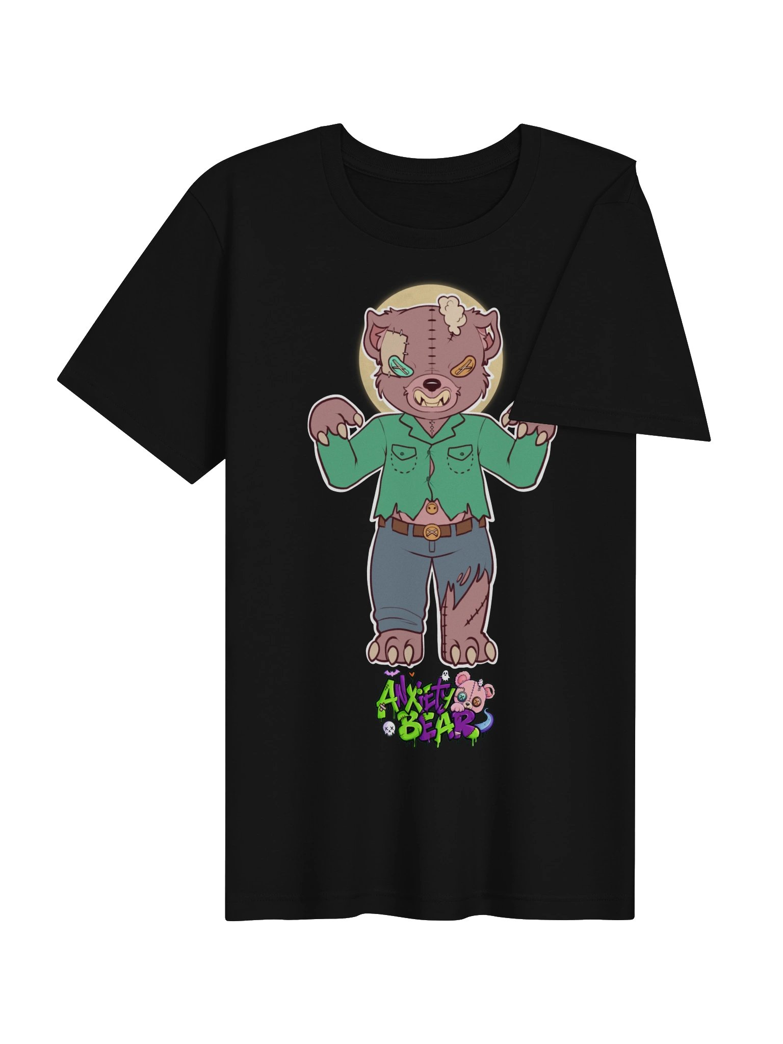 Anxiety Bear Scare Bear Tshirt: WolfBear product image (36)