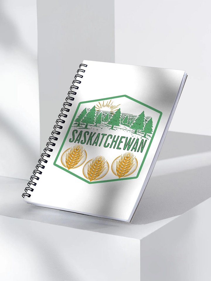 Saskatchewan Tree Wheat Sunset Spiral Notebook product image (2)