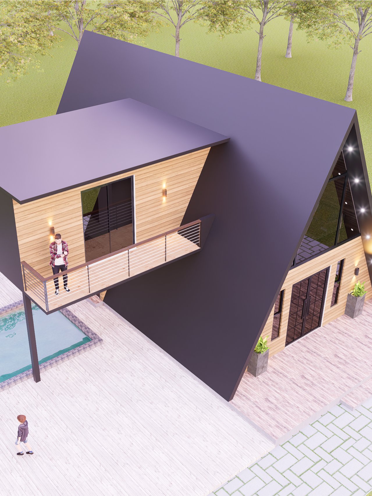 2 Storey A-Frame 3BHK House product image (2)