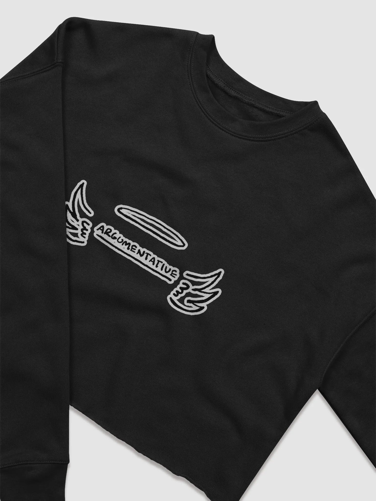 ANGELIC (bubble design) Women's Fleece Crop Sweatshirt product image (1)