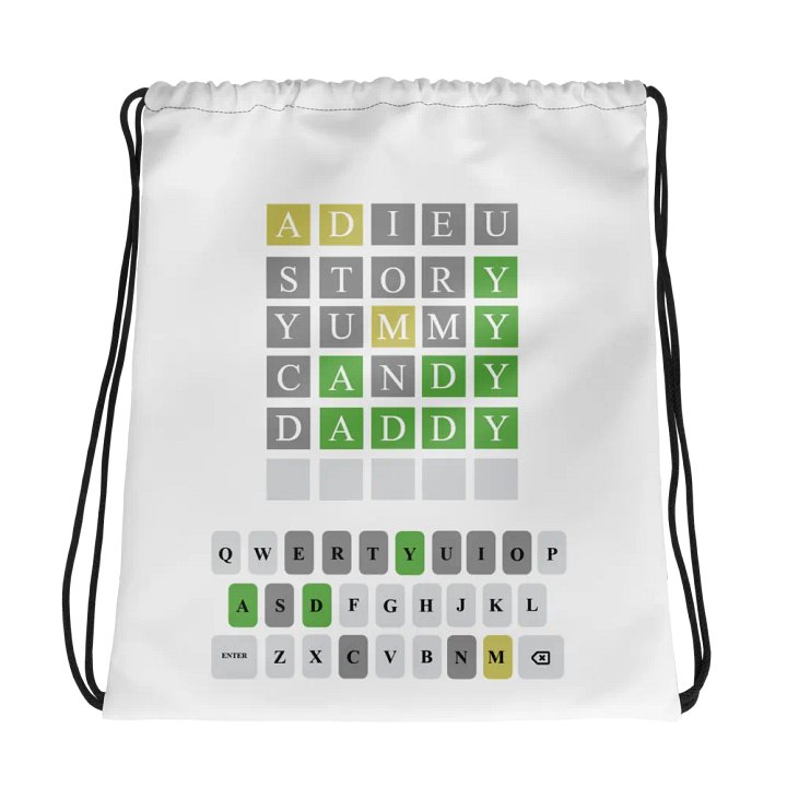 Wordle Drawstring Bag product image (1)