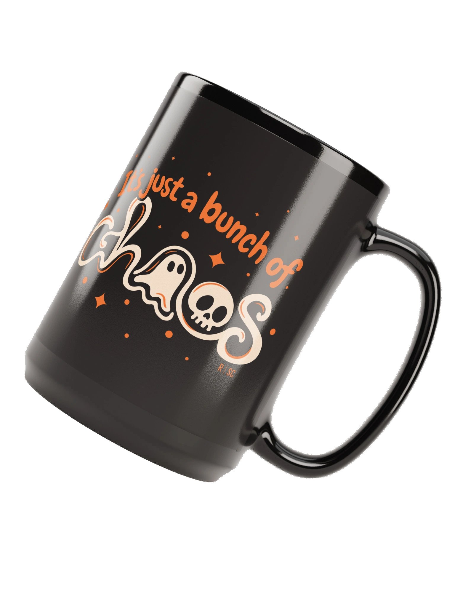 It's Just a Bunch of Chaos Black Mug product image (6)