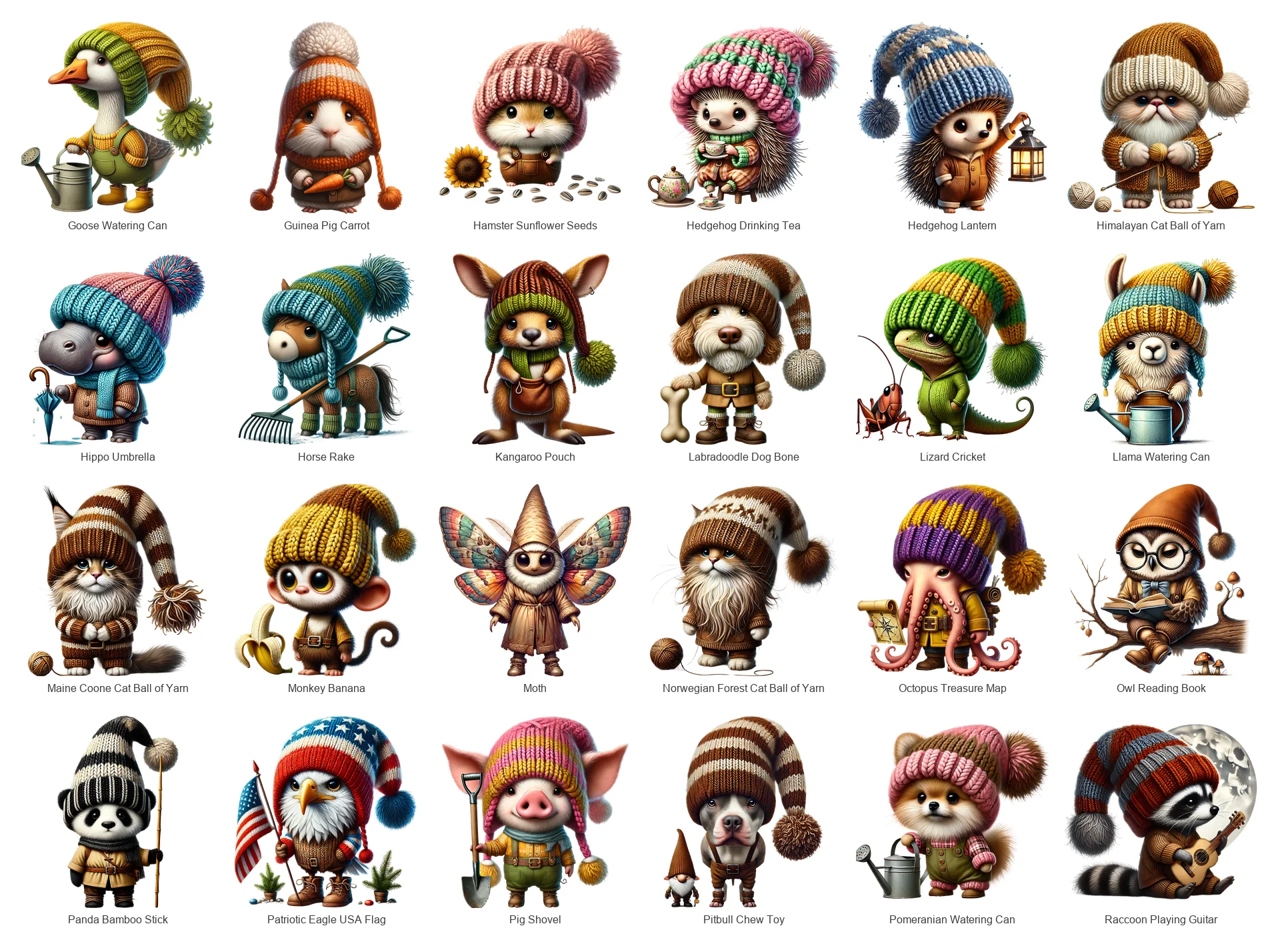 Gnome PNG Bundle Vol 1 | 60 Designs | Commercial Use | Sublimation Clipart product image (3)