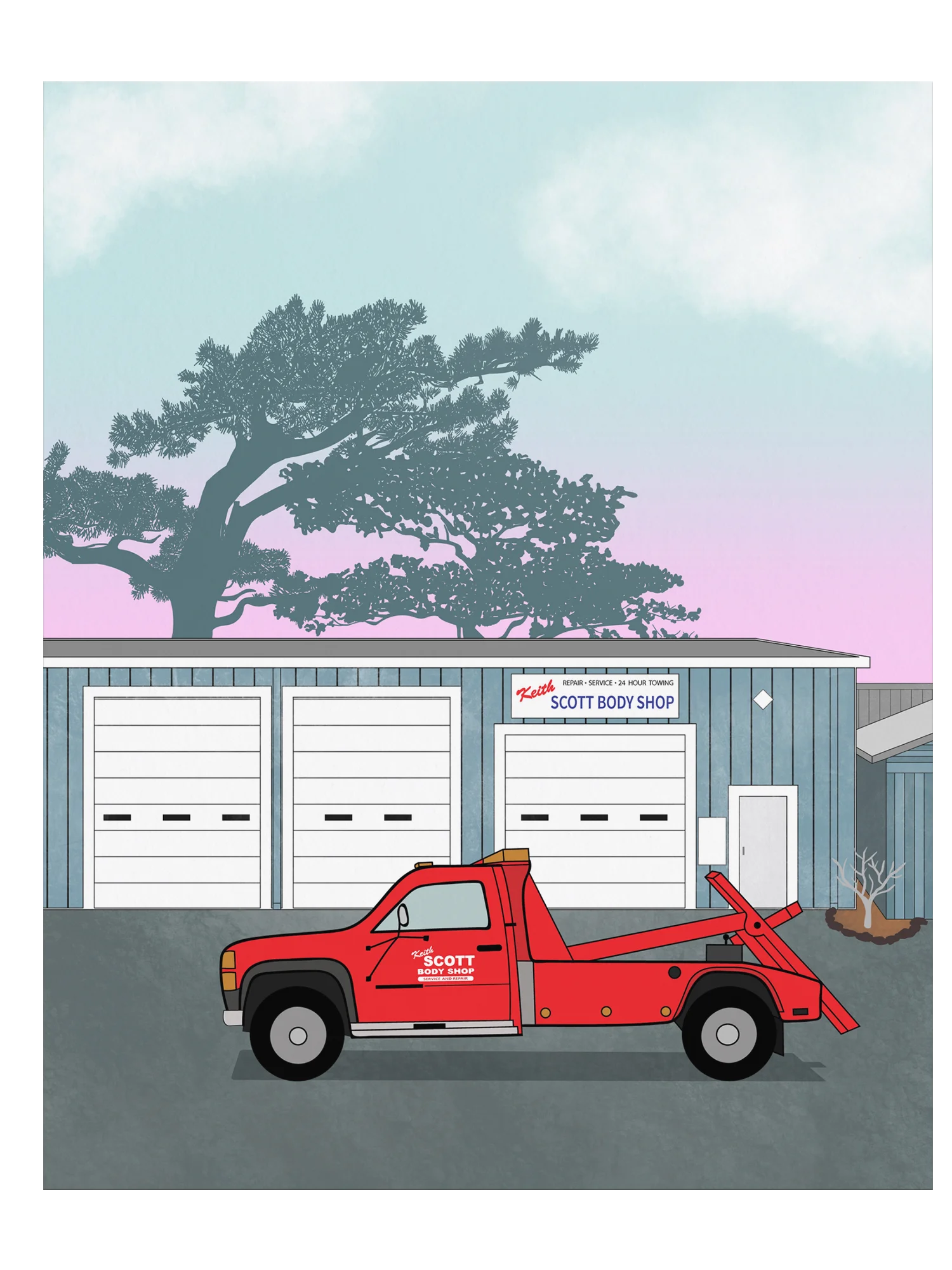 Keith Scott Body Shop - Poster/Metal Print product image (1)