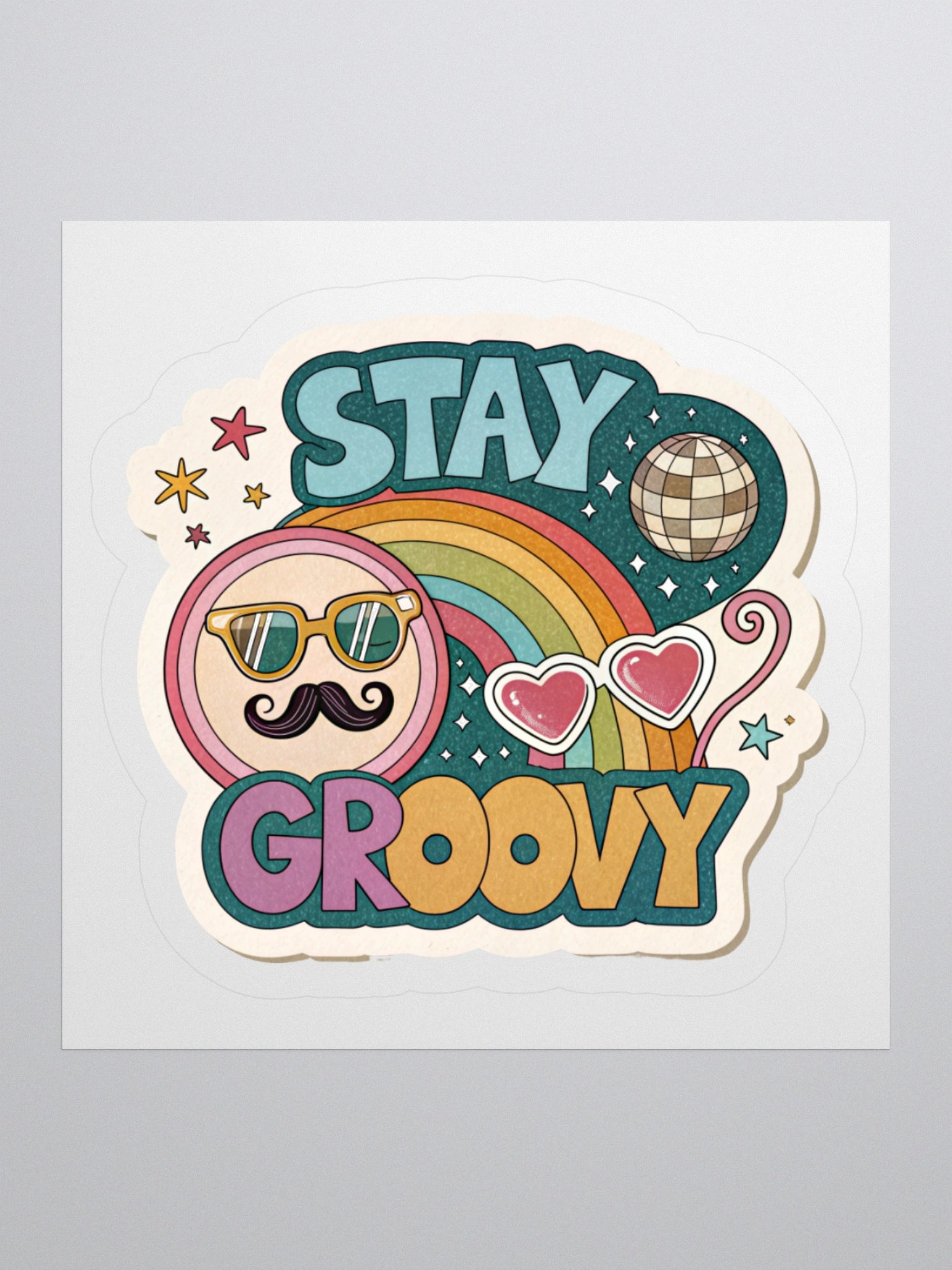 Stay Groovy Kiss Cut Stickers product image (2)