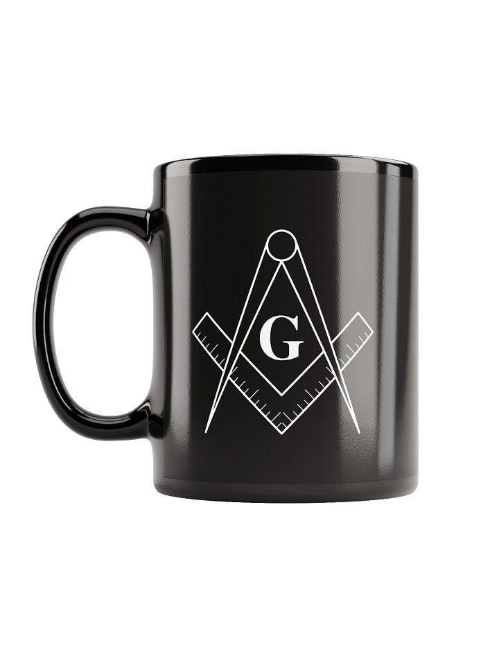 White Square and Compass Mug product image (1)