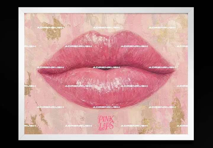 Pink Lips No.3 — AdrenRush (2026) 18"x24" Framed Artwork product image (1)