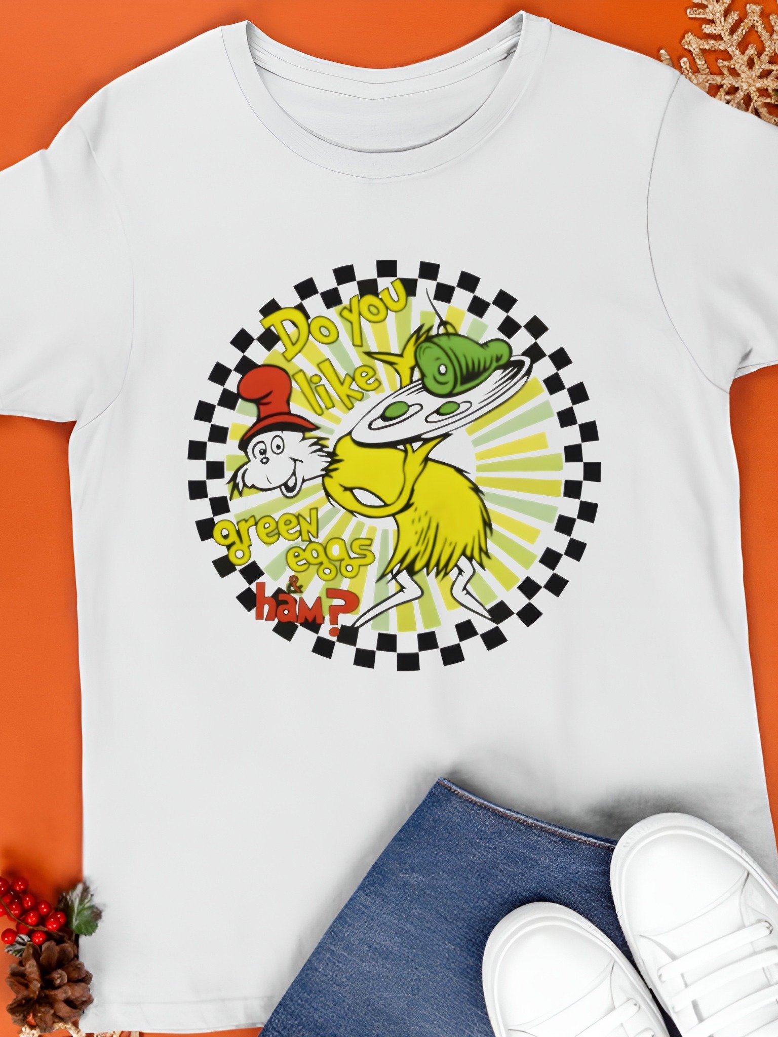 Dr. Seuss “Do You Like Green Eggs and Ham Shirt product image (1)