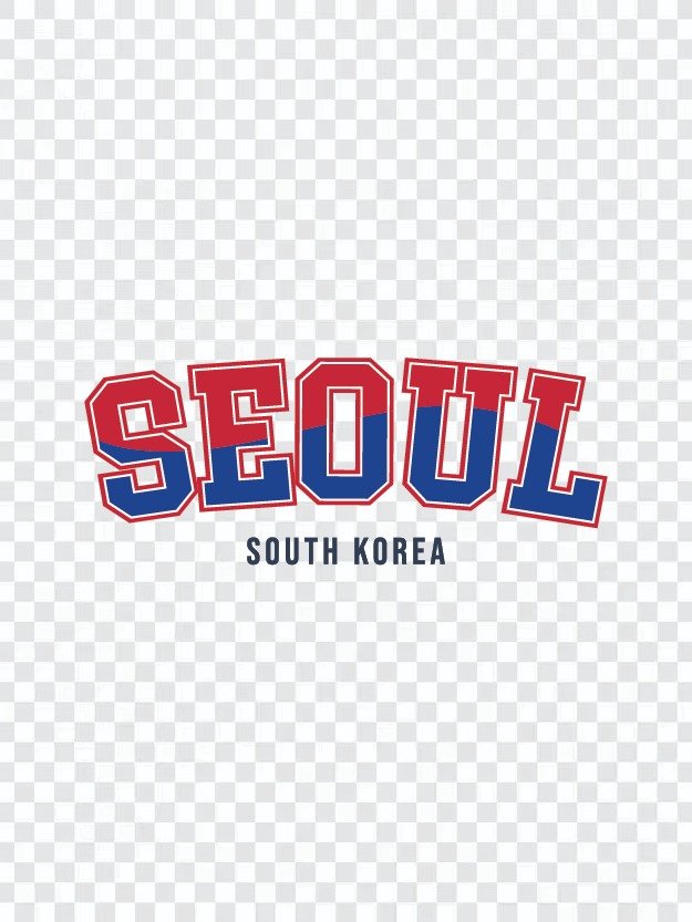 Seoul South Korea Varsity Typography Set | 서울 바시티 타이포그라피 벡터 디자인 product image (7)