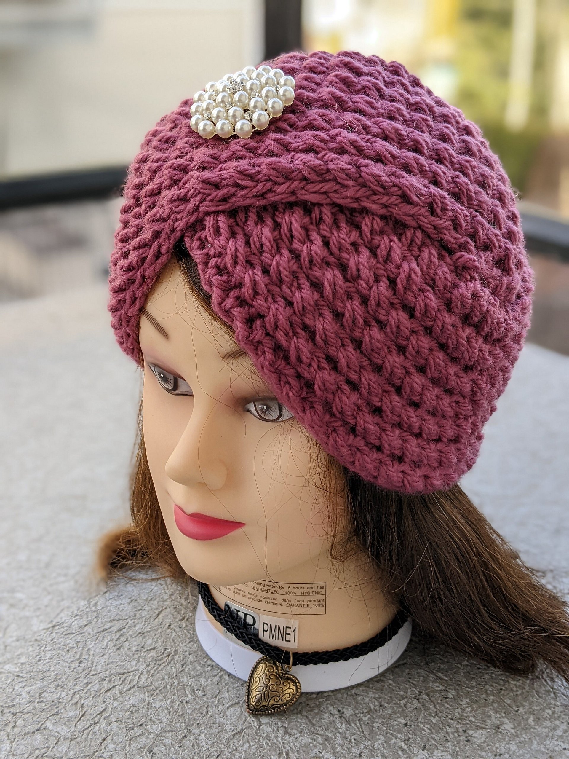 Knit Turban Hat Pattern for Beginners product image (5)