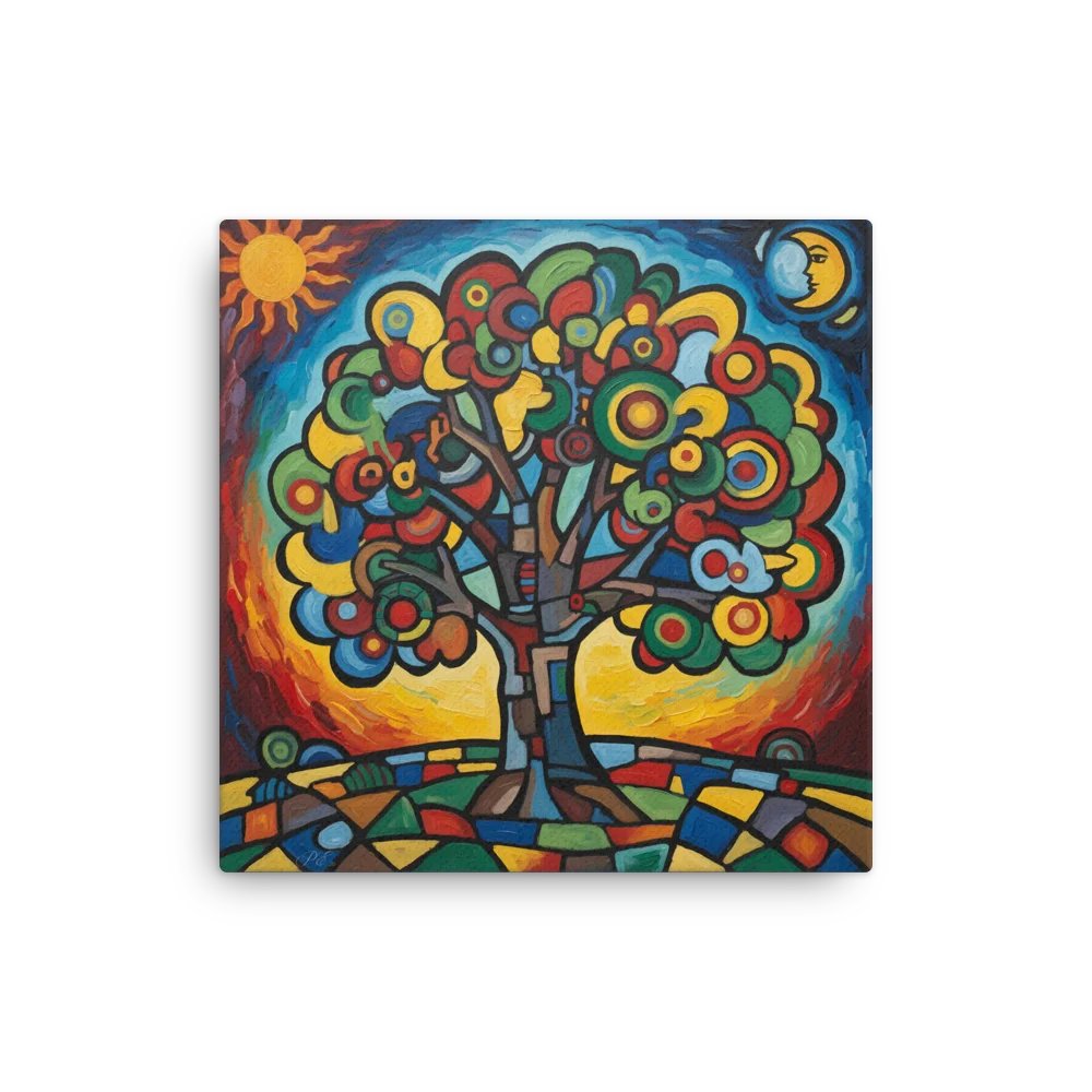 Tree of Time A Dance of Day and Night - Canvas product image (1)