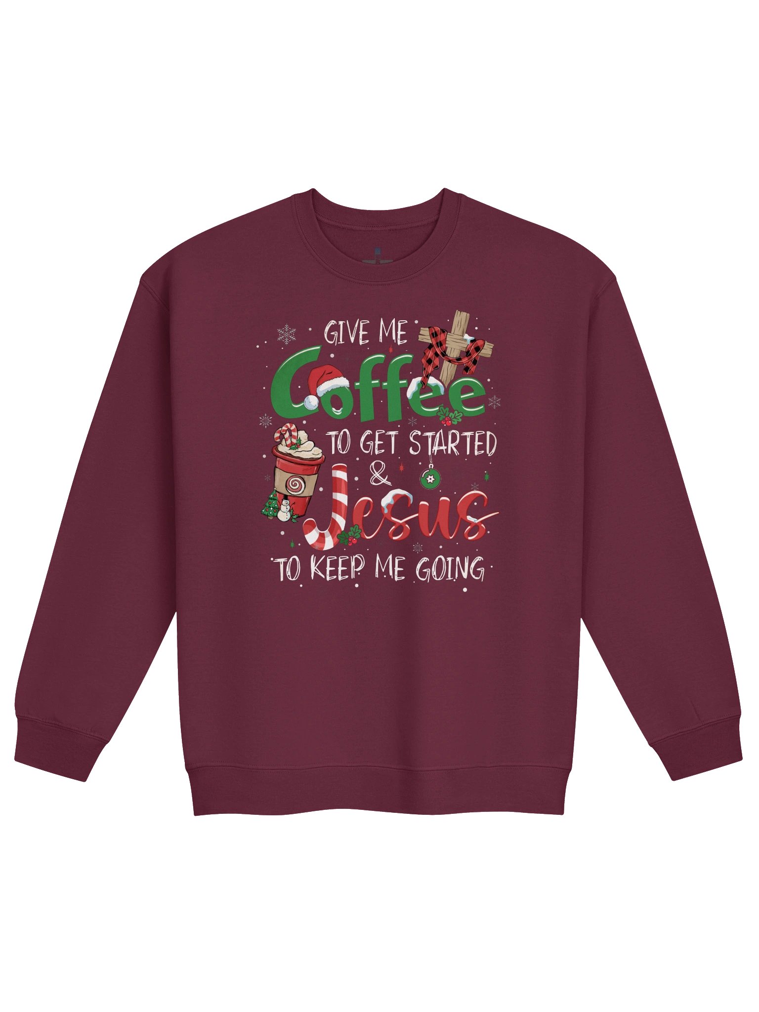 Coffee & Jesus Christmas Sweatshirt product image (1)