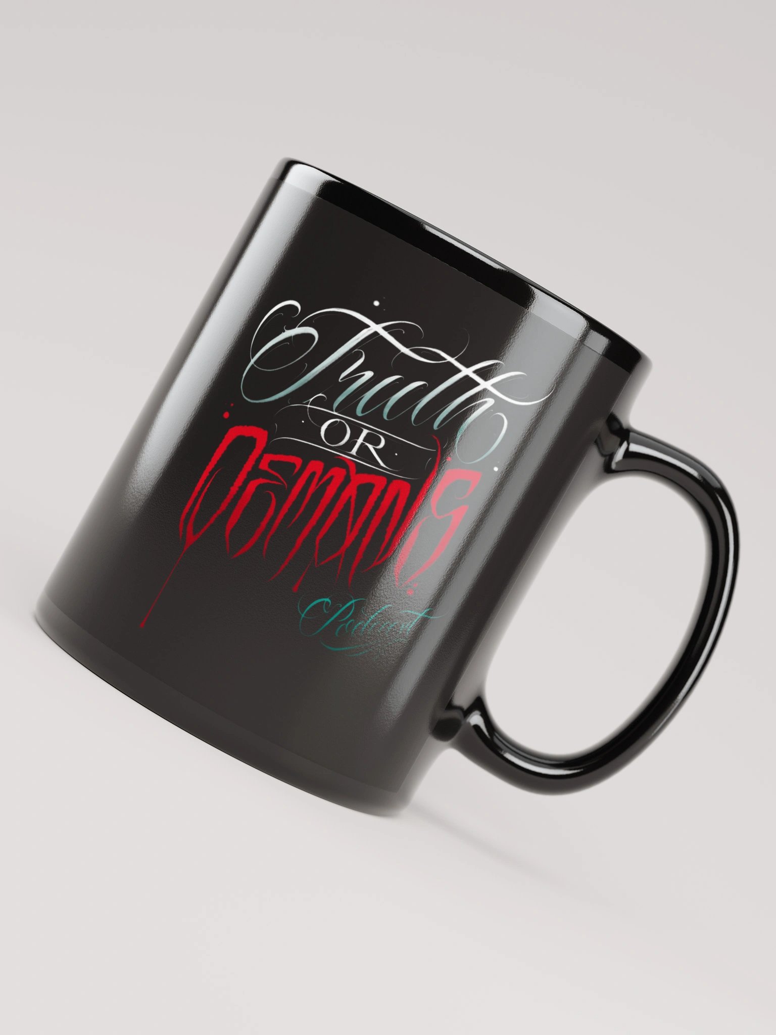 Black Truth or Demons Logo Mug product image (8)